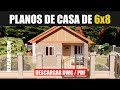 ✅ Plano de Casa Pequeña #3 Dormitorios (DWG / PDF)