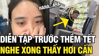 Được bố mẹ giao TRỌNG TRÁCH chúc tết, thanh niên diễn tập mà nghe sao CẤN CẤN | Tin Ngắn 3 Phút