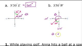 Day 17 WU - Understanding Vector Directions Like N30E or S50W