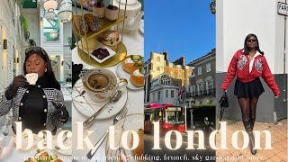 LONDON VLOG | EP.7 Missed Flights \u0026 Bougie Nights - tea party, uk friends, brunch, turn ups + more