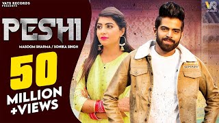 PESHI (Official Video) Masoom Sharma | Manisha Sharma | Sonika Singh | New Haryanvi Songs 2023