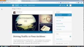 Part 6 Workshop Wordpress How to "follow" other people's blogs/sites
