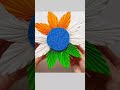 Tri Colour Flower | Independence Day Craft Idea | Navras Crafts #shorts