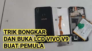 cara buka lcd vivo v9