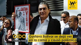 Gustavo Bolívar se dejó ver en la cama y causó polémica
