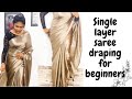 Single layer saree draping || tips and tricks || Malayalam saree draping