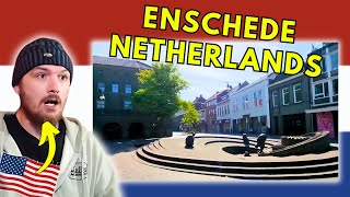 American Reacts: City Tour of Enschede, the Netherlands