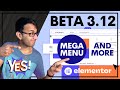 Elementor BETA 3.12. First Look - Mega Menu and Loop Alternate Templates  - Elementor Pro Wordpress