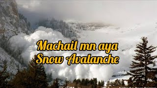 Avalanche in Machail Paddar after heavy snowfall. #disaster #avalanche #viral #snowfall #winters