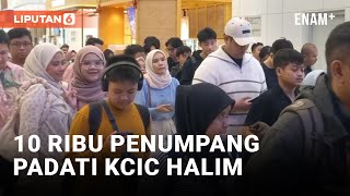 H-2 Natal, 10 Ribu Penumpang Padati Stasiun KCIC Halim | Liputan6