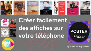 Comment créer facilement des affiches publicitaires et cartes sur votre téléphone