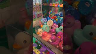 Arcade Fun!!! Can we get a glitter duck? #arcadegames #rubberduckies