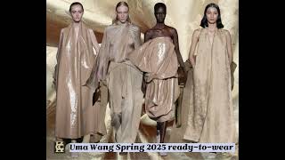 Uma Wang Spring 2025 ready-to-wear runway.