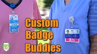 Custom Badge Buddies - Customize Color, Title and Orientation  - Double Sided Print by Specialist ID