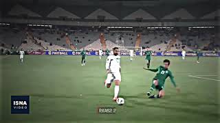 لقطه فدائية للمدافع #ميثم_جبار مع المنتخب العراقي ضد إيران 🔥😱