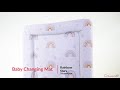 callowesse baby changing mat – rainbow stars