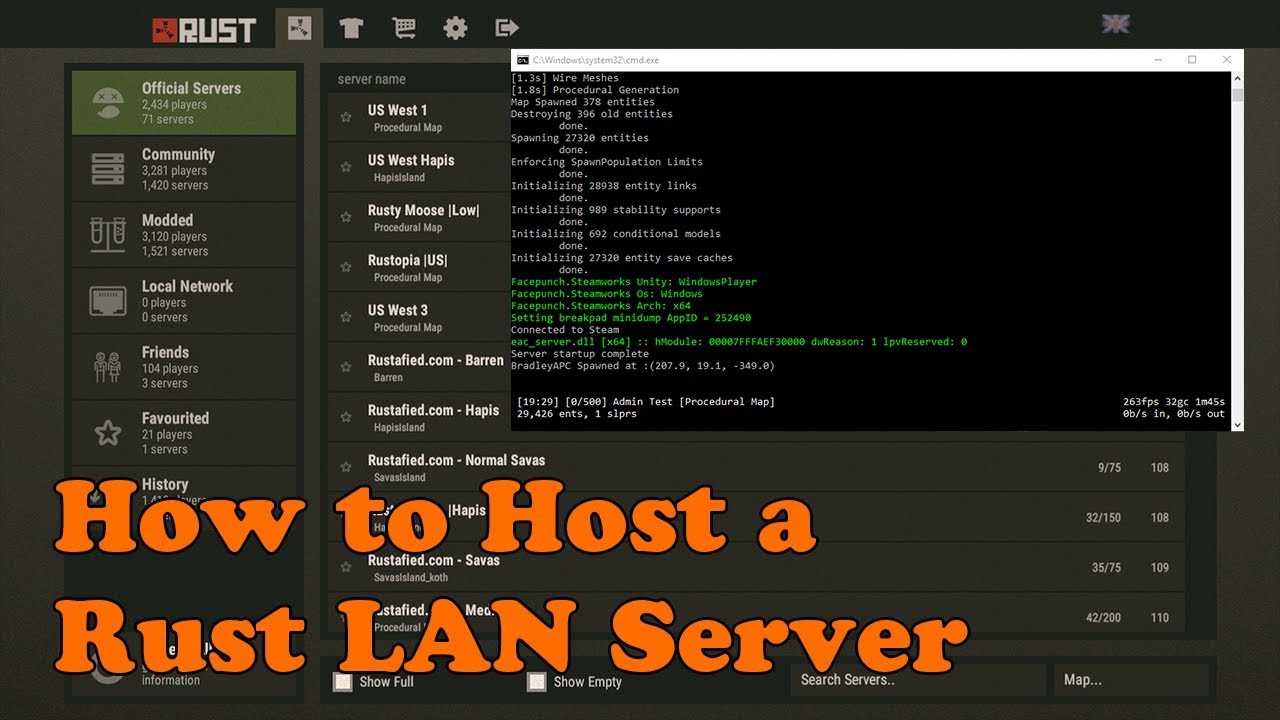 How To Host A Rust Server - 5 Minute Tutorial - YouTube