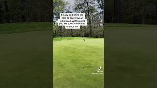 Golf Short Game Secrets- Drain More Putts INSTANTANEOUSLY| Preshot Routine #golf #shorts