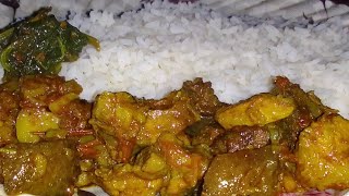 Pork Carry And With Rice Eating In Home ||North East Style..