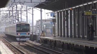 【4K】東京メトロ東西線 行徳駅電車到着・発車・通過シーン集(JR東日本E231系800番台・東京メトロ05系・15000系・東葉高速2000系)