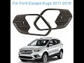 Factory directly Fog Light Trim Car LightCover  Fog Lamp Cover for Ford Kuga/escape 2017 Mat Black