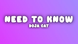 Doja Cat - Need to Know (Lyrics)