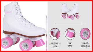 Chicago Skates Girls Rink Roller Skate - White Youth Quad Skates