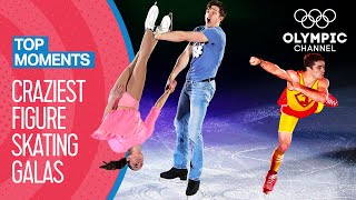 Top 10 Craziest Figure Skating Gala Performances | Top Moments