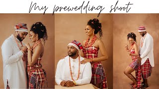 BTS | MY NIGERIAN IGBO TRADITIONAL PREWEDDING SHOOT (Hair, makeup, outfits etc)