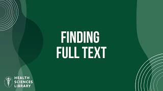 Find Full Text Articles at JABSOM Library