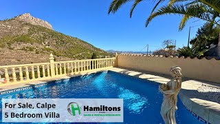 Sold, Immaculate Villa with Stunning Sea Views in Calpe, Ref, HO357180