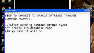 Oracle tutorial 03: Connecting to oracle database through command prompt.mp4
