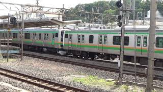 E233系3000番台宮ヤマU227編成＋E231系1000番台ヤマ初期 大船発車 2020/5/14