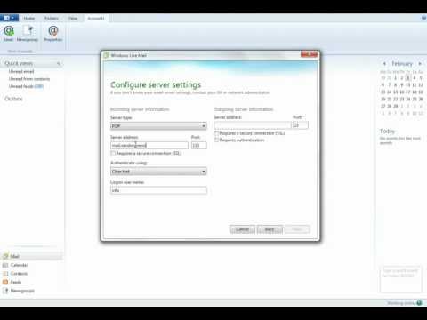 How to set up your email using Windows Live Mail (the default email client for Windows 7 users) How to set up your email using Windows Live Mail (the default email client for Windows 7 users)