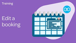 Training 3: Editing a booking