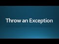 Java tutorial for beginners - 51 - throw an exception