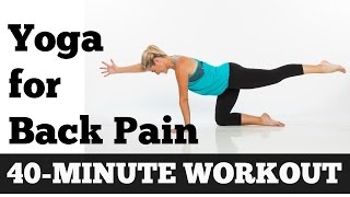 Back Pain Relief, Yoga for Back Pain - 40 Minute Gentle Yoga for Back, Sciatica