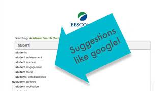 Academic Search Complete- Basic Searching