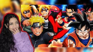 REACT - Goku, Gohan e Bardok VS. Naruto, Boruto e Minato | Duelo de Titãs | 7 Minutoz