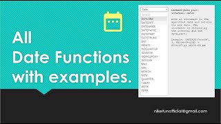 All the Date Functions explained with examples| Tableau Tutorial | Tech Talk with Niket 👍🏻