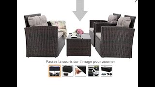 Outdoor furniture | Rattan Sofa patio balcony | garden lounge sofa