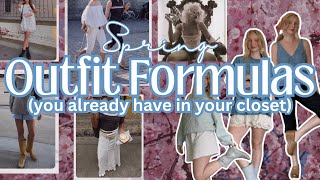 easy breezy spring outfit inspo 🌷 outfit formulas with clothes you already own
