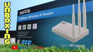 netis| WF2409E| 300Mbps Wireless N Router Unboxing | FAISAL VLOGS