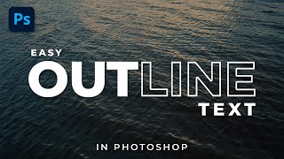 How to Outline Text in Photoshop | Easy Method