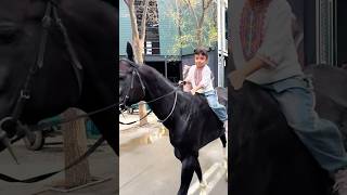 汗血宝马 被胡萝卜诱惑的阿克尔跑起来了😘❤️#horseriding #horsevideo #horseride #horserider #horses #horse  #funnyvideo