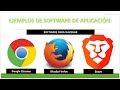 ejemplos de software de aplicaciÓn