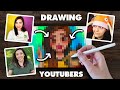 DRAWING YOUR FAVORITE YOUTUBERS || Moriah Elizabeth || Nerd E Crafter || Superraedizzle