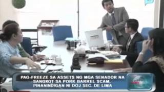 PTV NewsBreak: Pag-freeze sa assets ng mga senador na sangkot sa PDAF scam, pinanindigan ni De Lima