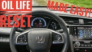 Honda Civic Oil Life Reset 2016 2017 2018 2019 2020 2021 Made Easy!