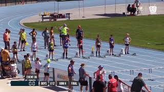 BOYS U12 60M HURDLES FINAL - 2018 STATE TRACK AND FIELD CHAMPIONSHIPS // LAVicTV